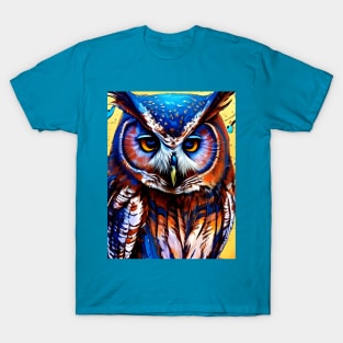 Graphic Novel Comic Book Art Style Owl T-Shirt